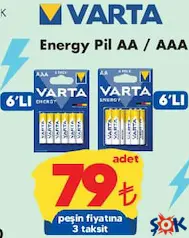 VARTA ENERGY PİL AA/AAA 6'LI VARTA ENERGY PİL AA/AAA 6'LI